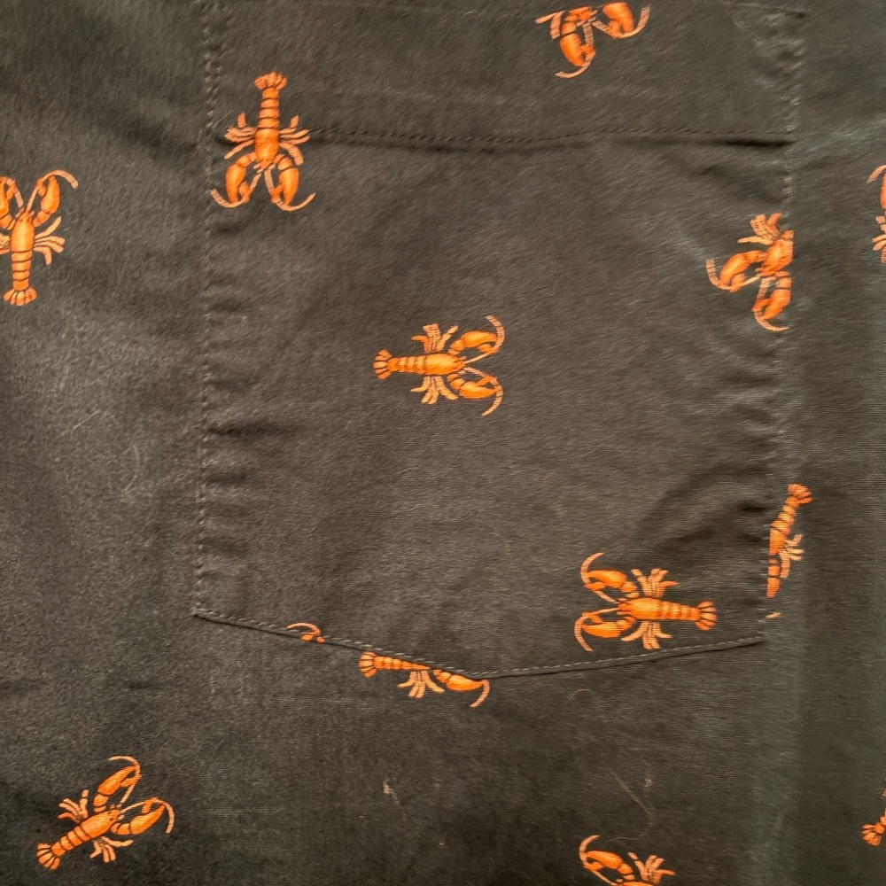 Men's Goodfellow LobsterShort Sleeve Shirt Button Up Size XXL Hawaiian/Beach